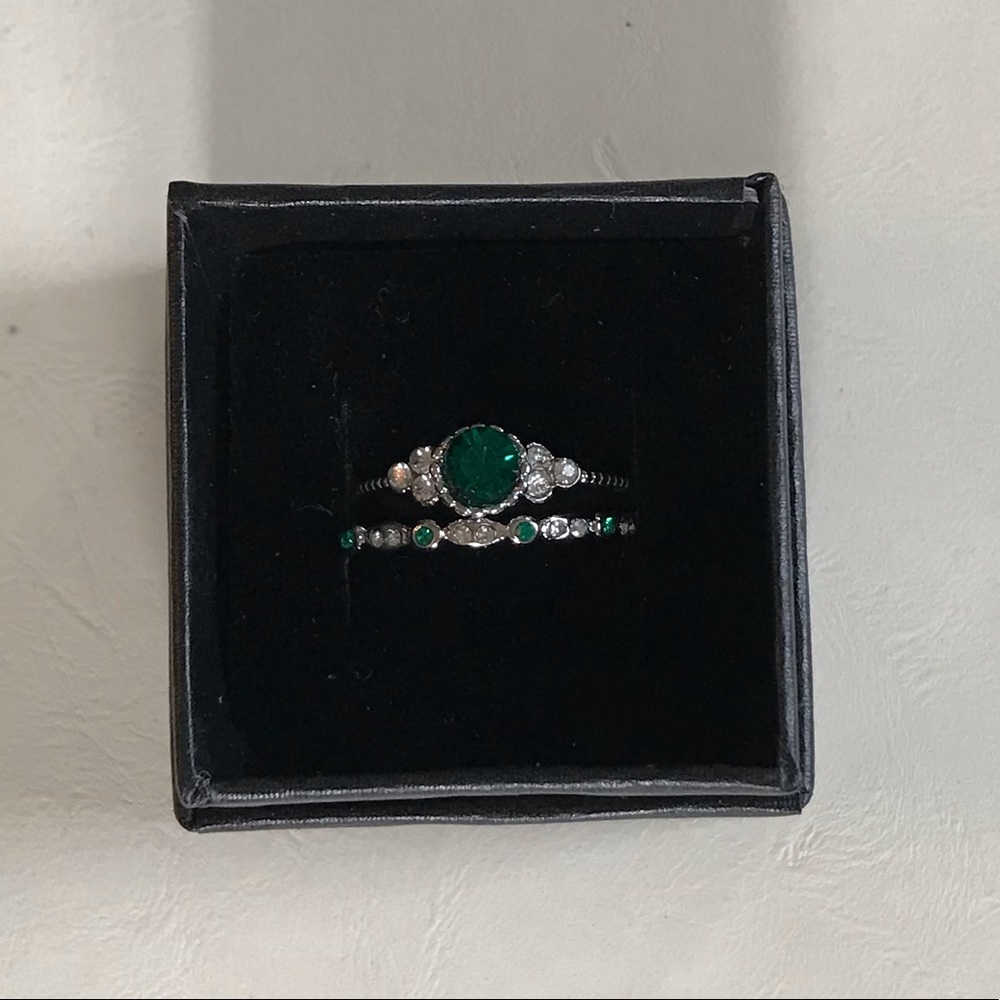 NWT Beautiful silver and teal bridal set. - Picture 3 of 5